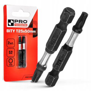 PRO-WB315 BITY T25x50mm S2 BLACK 2szt