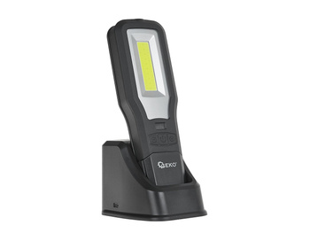 G15119 LAMPA WARSZTATOWA 550lm  POWERBANK z magnesem i regulacją + stacja ładująca LED COB 10W + 5W 2000mAh IP54